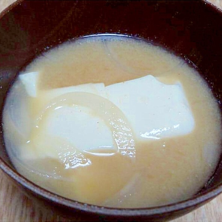 充填豆腐で簡単味噌汁